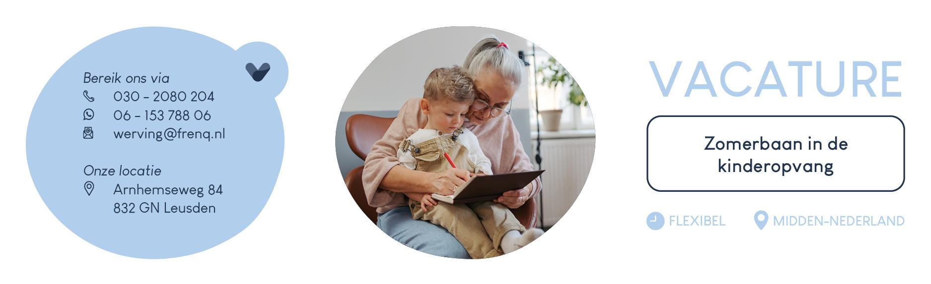 Wil jij deze zomer werken in de kinderopvang? Flexibel en leuk!