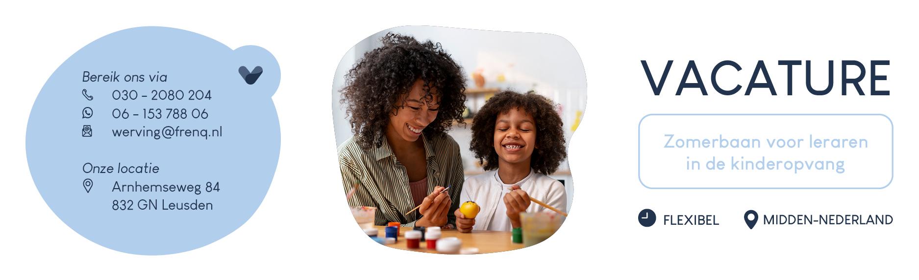 Vakantiewerk kinderopvang voor leraren – verdien bij in de zomervakantie!